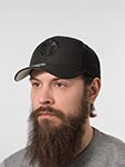 Бейсболка 47 BRAND арт. H-MVP06WBV-BKBK Edmonton Oilers NHL (черный / черный)